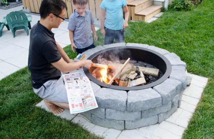 DIY cozy home fire pit