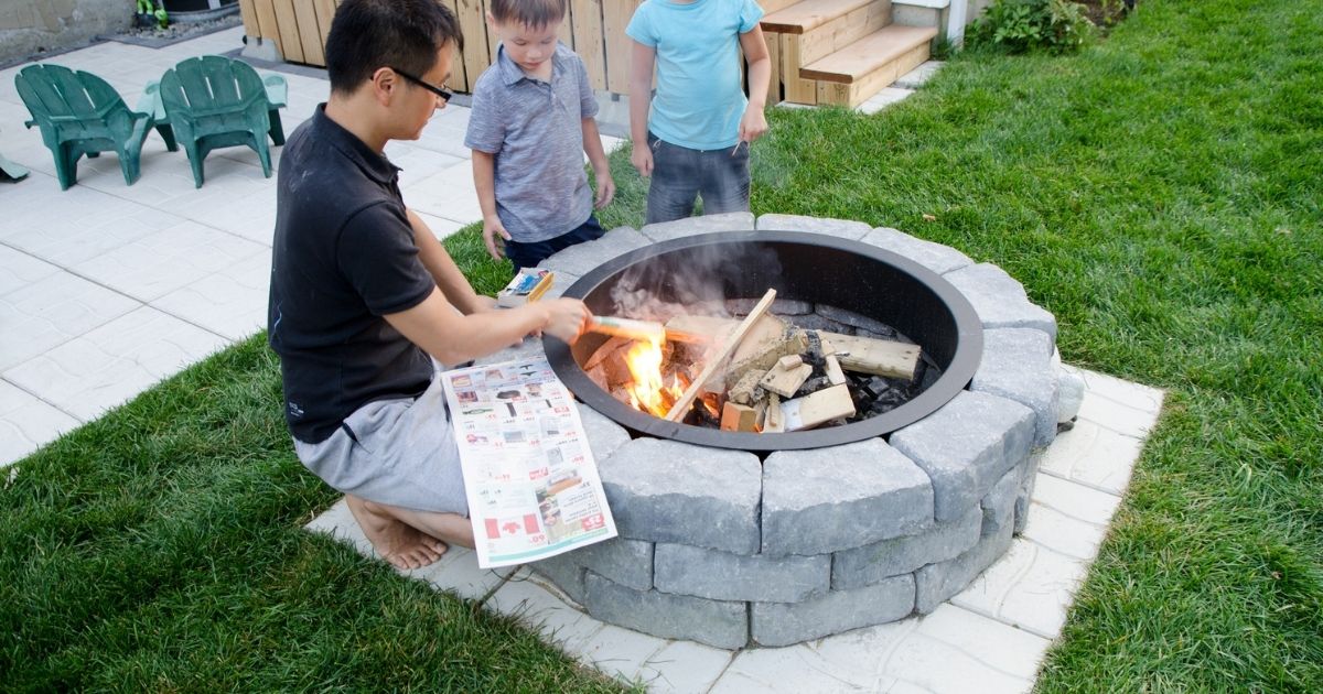 DIY cozy home fire pit